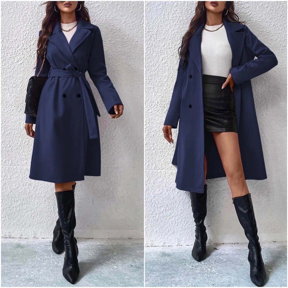 Classic Double Breasted Jacket Coat - Picture 5 of 6